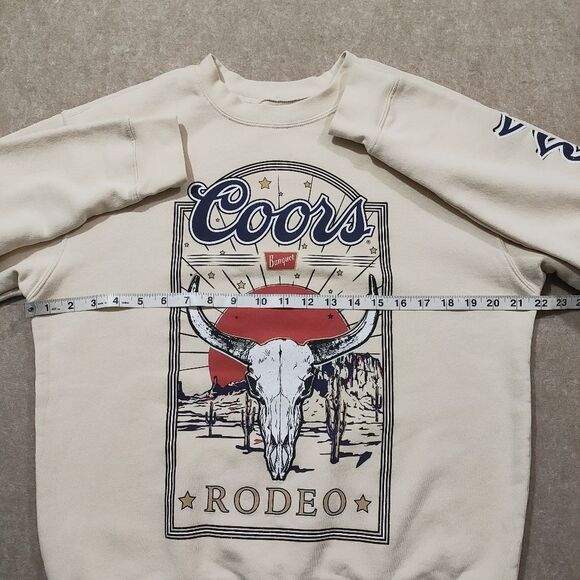Coors Banquet Rodeo Long Sleeve Pullover Women's Sweatshirt #6 - Picture 4 of 6